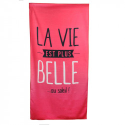 Beach towel with quotes