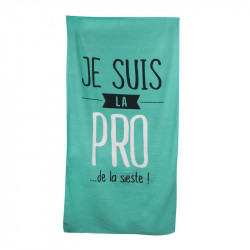 Grossiste et fournisseur. Drap de plage à mots vert.