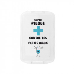 Grossiste et fournisseur. Pilulier compact bleu