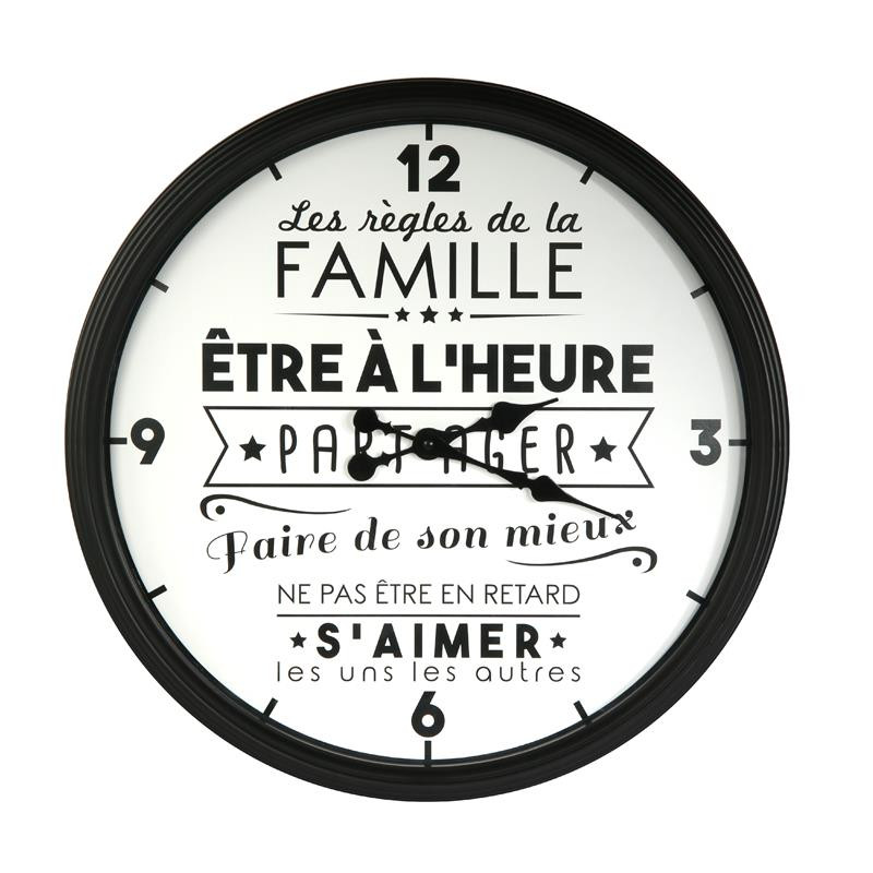 Grossiste et fournisseur. Horloge La vie en famille