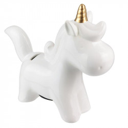 Ceramic unicorn piggy coin