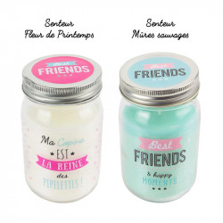 Grossiste et fournisseur. Bougie Mason Jar Best friends