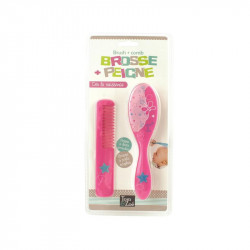 Grossiste et fournisseur. Brosse et peigne pour bébé roses