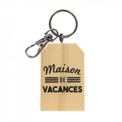 Family wooden keychain