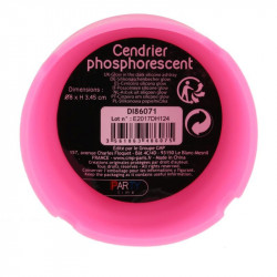 Grossiste et fournisseur. Cendrier phosphorescent en silicone rose.