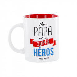 Grossiste et fournisseur. Mug Papa est un super-héros.