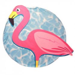 Flamingo beach towel