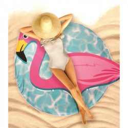 Grossiste et fournisseur. Drap de plage flamand rose.