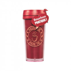 Grossiste et fournisseur. Mug de transport isotherme rouge