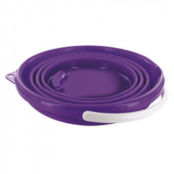 Grossiste et fournisseur. Seau rétractable rond de 10 L violet