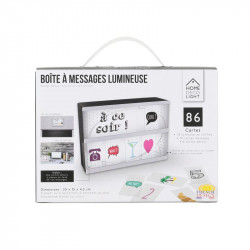 Grossiste. Boîte à messages lumineuse A5 - 86 caractères