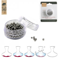 Grossiste. Billes nettoyantes pour carafes et verres