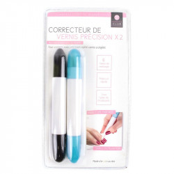 Grossiste. Correcteur de vernis noir et bleu  x 2 avec 6 mines