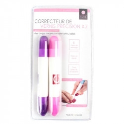 Grossiste. Correcteur de vernis violet et rose  x 2 avec 6 mines