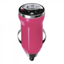 Grossiste. Chargeur USB allume-cigare pour voiture rose