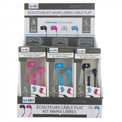 Grossiste. Écouteurs câble plat kit main libre