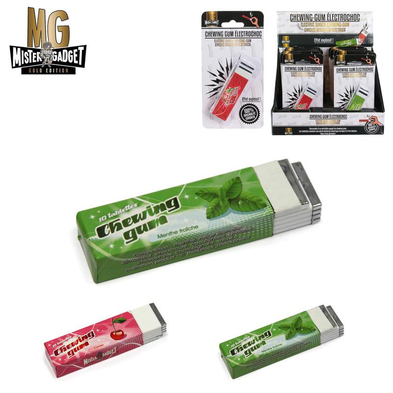 Electric shock chewing gum prank toy