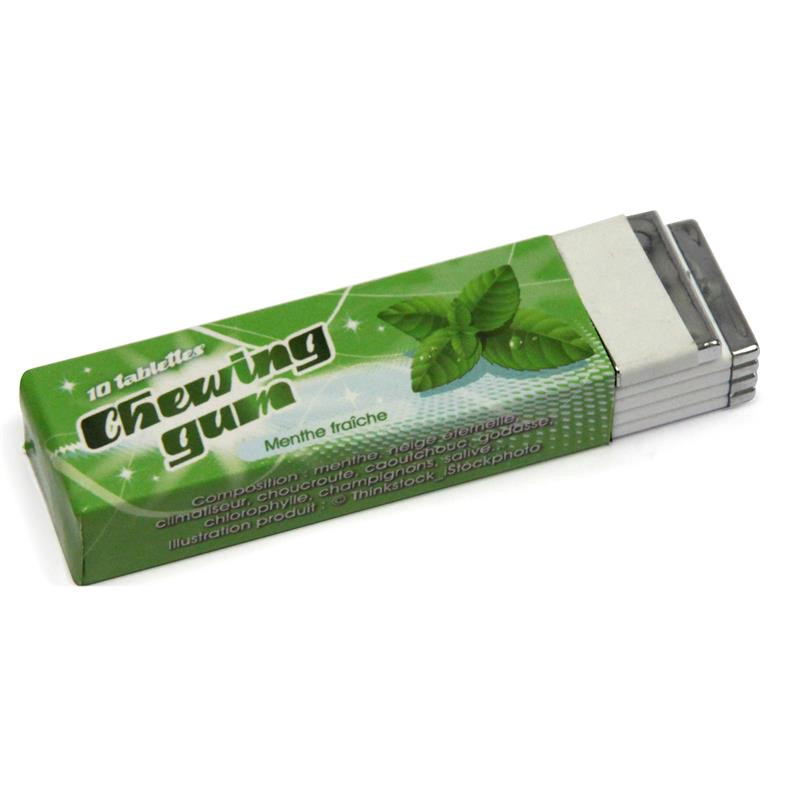 Grossiste. Chewing-gum décharge électrochoc vert