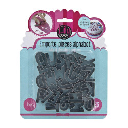 Grossiste et fournisseur. Emporte-pièce en inox forme alphabet x 26