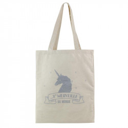 Grossiste. Tote bag licorne argenté