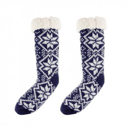 Grossiste et fournisseur. Chaussettes de femme pour l'hiver bleues