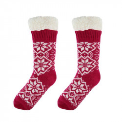 Grossiste et fournisseur. Chaussettes de femme pour l'hiver rouges