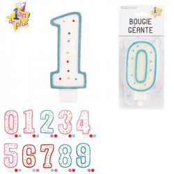 Grossiste. Bougie d'anniversaire chiffre géante.