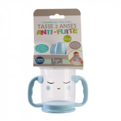 Grossiste et fournisseur. Tasse de transition anti-fuite bleue