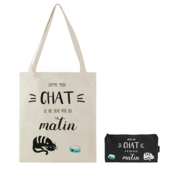 Grossiste. Sac et pochette spécial chat en coton