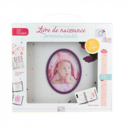 Grossiste. Livre de naissance personnalisable rose