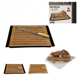 Bread board and knife