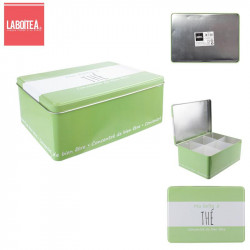 Tea metal tin box container