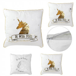 Unicorn throw pillow 16x16"