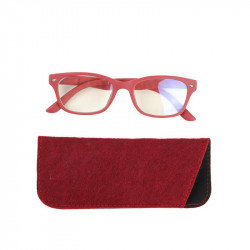 Grossiste. Lunettes spécial écran rouges avec étui