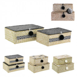 Seagrass storage box with...