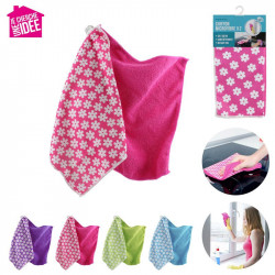 Chiffon microfibre fleur X2