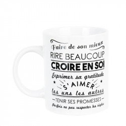 Grossiste. Mug spécial famille blanc et noir