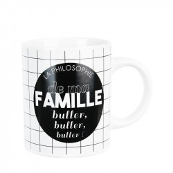 Grossiste. Mug spécial famille blanc et noir