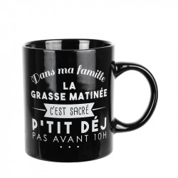 Grossiste. Mug spécial famille noir et blanc