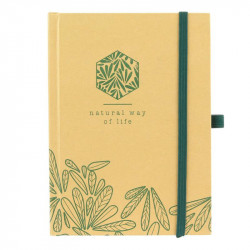 Grossiste. Carnet de notes Natural way of life beige