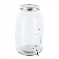Glass Mason jar beverage...