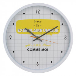 Grossiste. Horloge silencieuse jaune