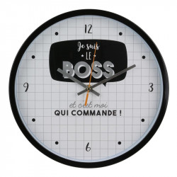 Grossiste. Horloge silencieuse noire