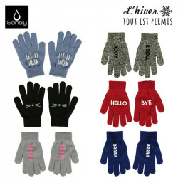 Women's winter gloves with...