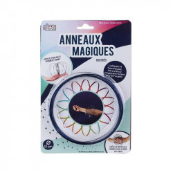 Grossiste. Anneaux magiques colorés bleus