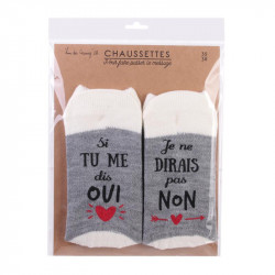 Grossiste. Chaussettes à messages pour adultes