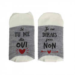 Grossiste. Chaussettes à messages pour adultes