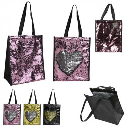 Sequin insulated lunch bag
