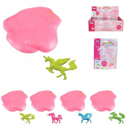 Pink glutineous putty with...