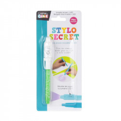 Grossiste. Stylo secret vert à encre invisible avec LED